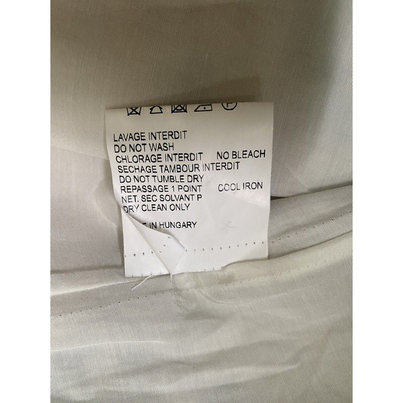 Carven Dress Cut Out Front Bow Tie Sleeveless Jacquard Beige Gray Sheath… - Picture 9 of 9